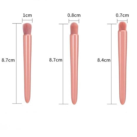 Easy-taken Travel Makeup Brush Set, COSHINE 5pcs Mini Complete Function Cosmetic Brushes Kit (5pcs with holder)