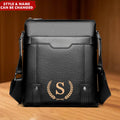Vintage Monogram - Personalized Travel Business Shoulder CrossBody Bag