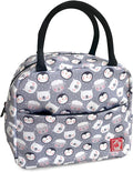 Waterproof Insulated Reusable Lunch Bag Food Drinks Container with Front Padded Pocket Double Zippers For Kids Men Women Work School Picnic