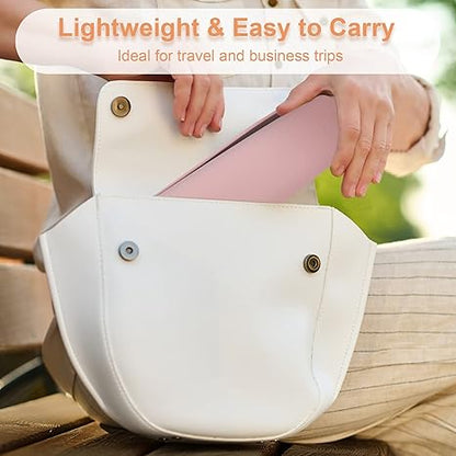 Large Travel Makeup Brush Holder with 4Pcs Makeup Brushes