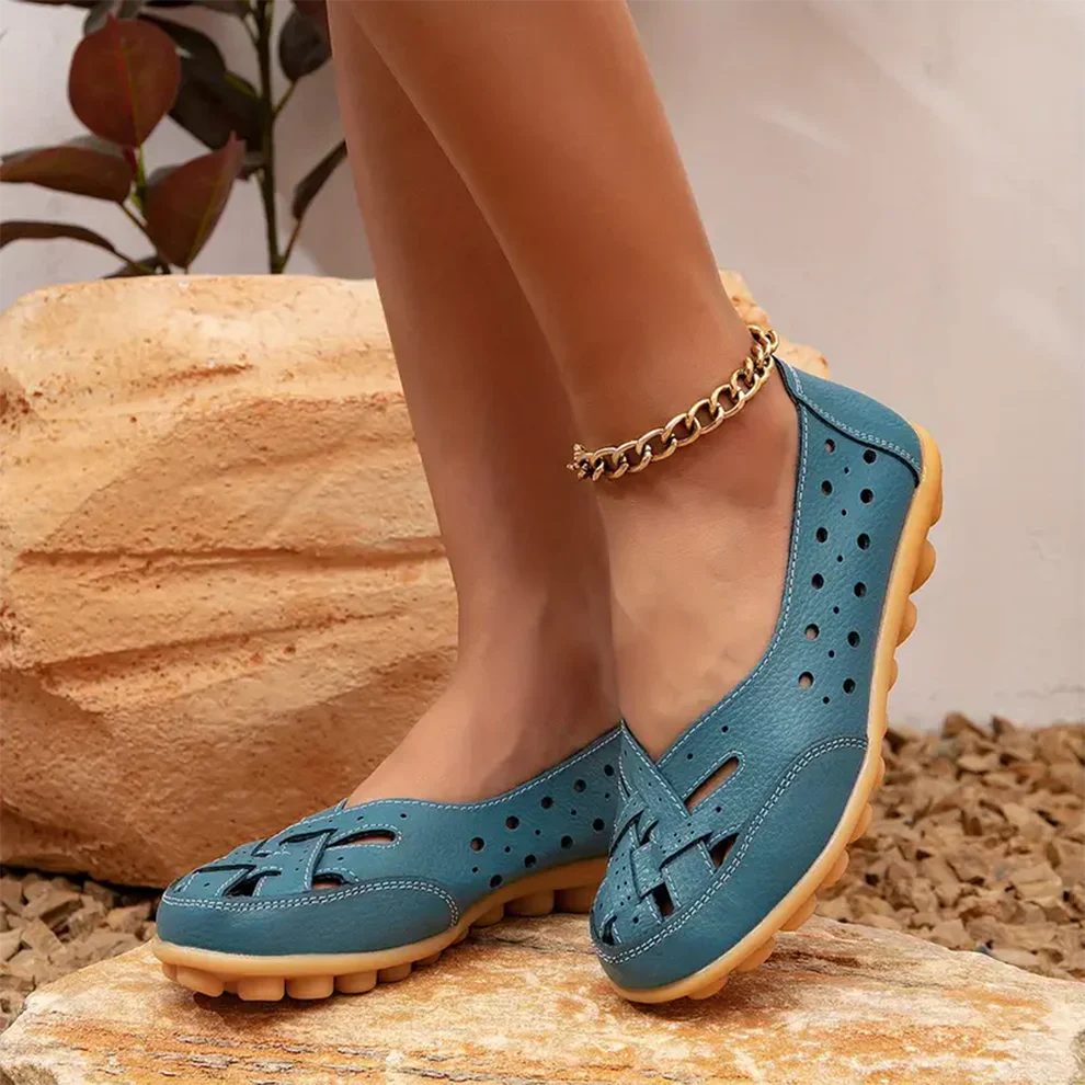 Comfyfleek Wide Toe Box & Wide Size Leather Moccasin - Basic Colors