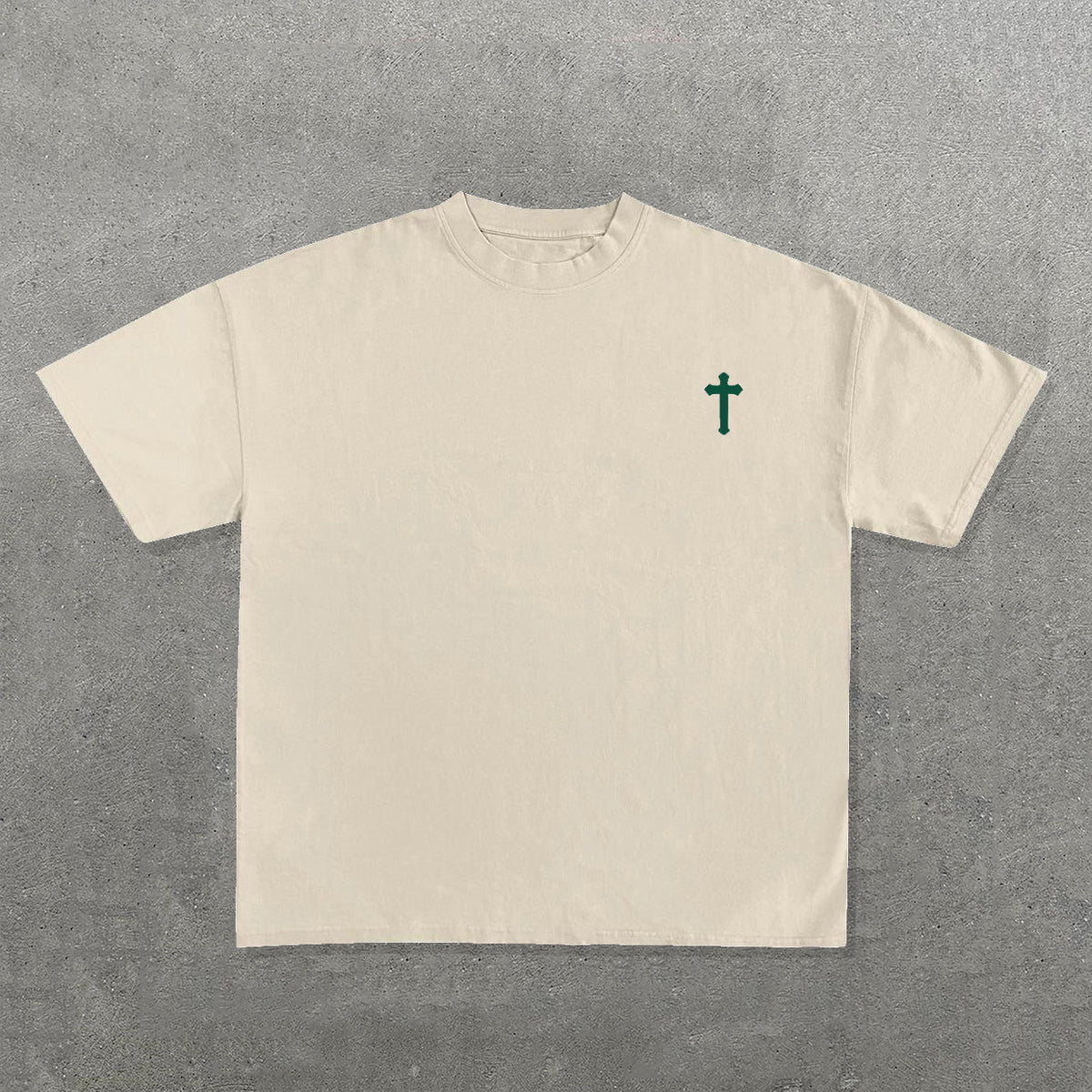 It't Never Luck It's Always God Print Short Sleeve T-Shirt